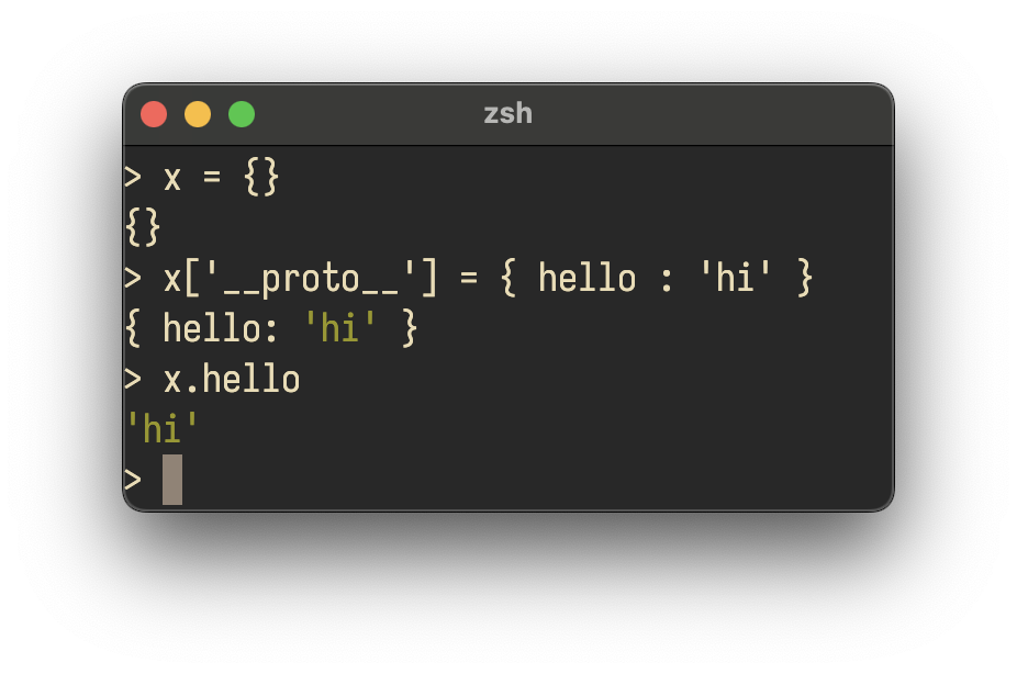 An example of prototype manipulation