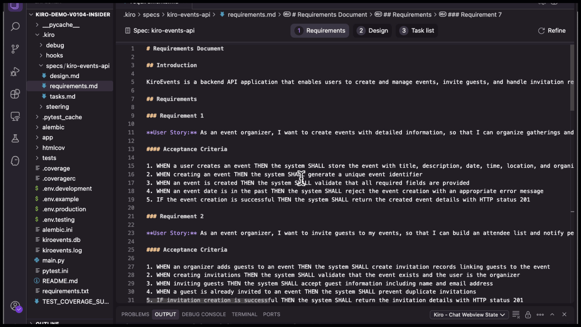 Scrolling Markdown documents in a code editor