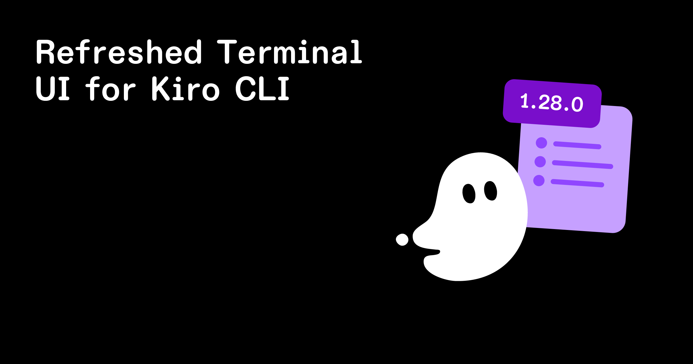Refreshed Terminal UI for Kiro CLI - Kiro