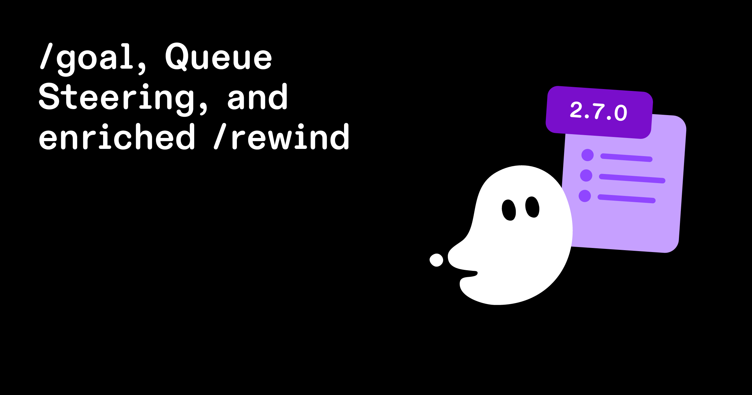 /goal, Queue Steering, and enriched /rewind - Kiro