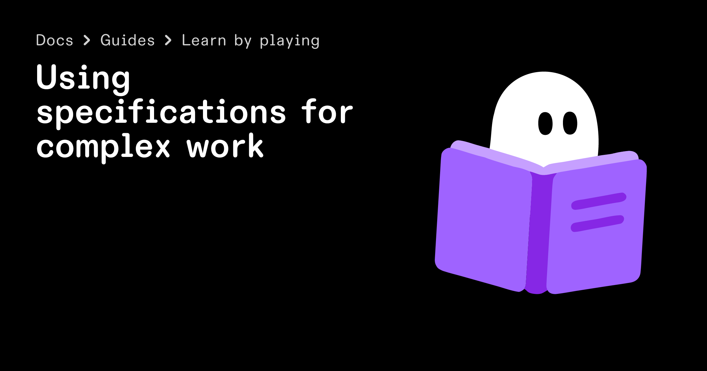Using specifications for complex work - IDE - Docs - Kiro