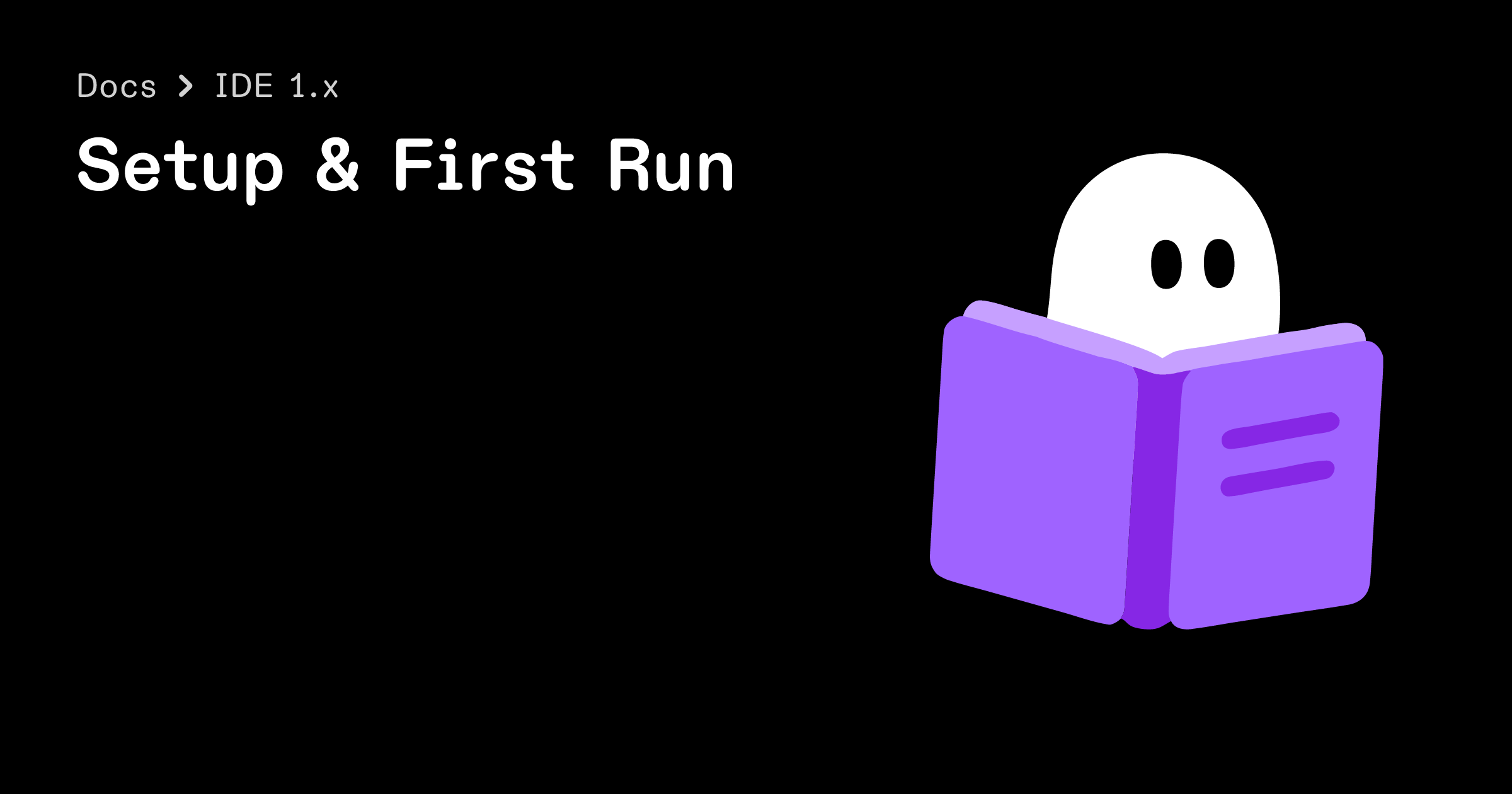 Setup & First Run - IDE 1.x - Docs - Kiro
