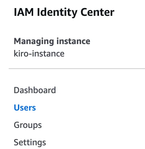Create users in IAM Identity Center