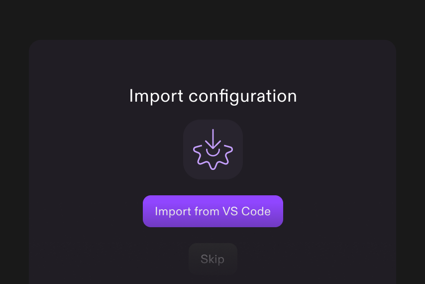 Kiro supports importing extensions and settings from VS Code.
